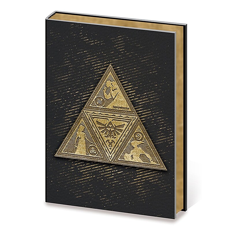 Pyramid America Legend of Zelda - Metal Triforce Metal Embellished Premium Journal  A5 Multicolor (SRA91510) image 1