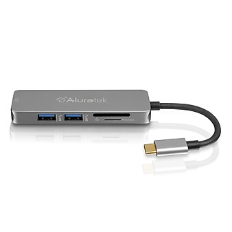 Aluratek USB Type-C Multimedia Hub & Card Reader