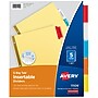Avery Big Tab Insertable Paper Dividers, 5 Tab, Buff  (11109)~#|#~sp58981302_sc7