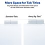 Avery Big Tab Insertable Paper Dividers, Clear 5 Tab, White (11122)~#|#~sp58981333_sc7