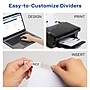 Avery Big Tab Insertable Paper Dividers, Clear 5 Tab, White (11122)~#|#~sp58981415_sc7