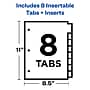 Avery Big Tab Insertable Paper Dividers, 8 Tab, White   (11124)~#|#~sp58981424_sc7
