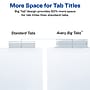 Avery Big Tab Insertable Paper Dividers, 8 Tab, White   (11124)~#|#~sp58981442_sc7