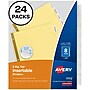 WorkSaver Insertable Tab Index Dividers, 8-Tab, 8-1/2 x 11, Clear, 24 Sets/Box~#|#~sp58981487_sc7