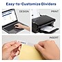 WorkSaver Insertable Tab Index Dividers, 8-Tab, 8-1/2 x 11, Clear, 24 Sets/Box~#|#~sp58981488_sc7