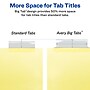 WorkSaver Insertable Tab Index Dividers, 8-Tab, 8-1/2 x 11, Clear, 24 Sets/Box~#|#~sp58981569_sc7