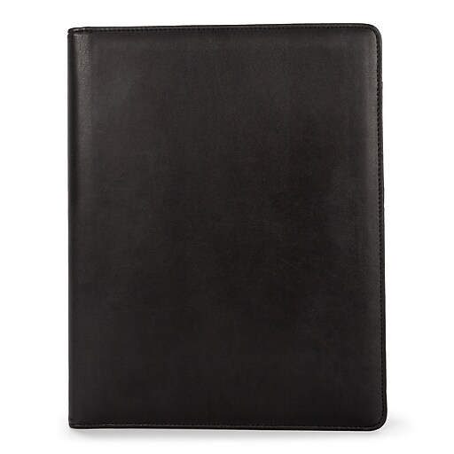 Bond Street Faux Leather Padfolio, Black (WRC5040BSBlack) Staples