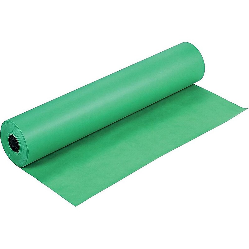Rainbow Duo-Finish Paper Roll, 36"W x 1000'L, Bright Green (0063130) image 1