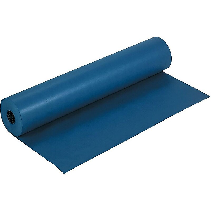 Rainbow Duo-Finish Paper Roll, 36"W x 1000'L, Dark Blue (0063180) image 1