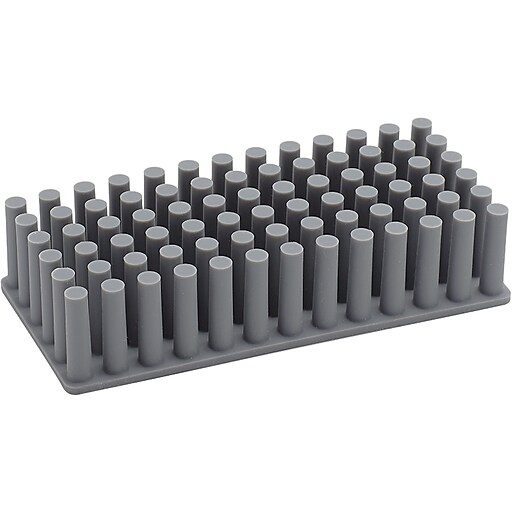 Poppin Softie Grip Grass Silicone Pencil Holder, Dark Gray (102707