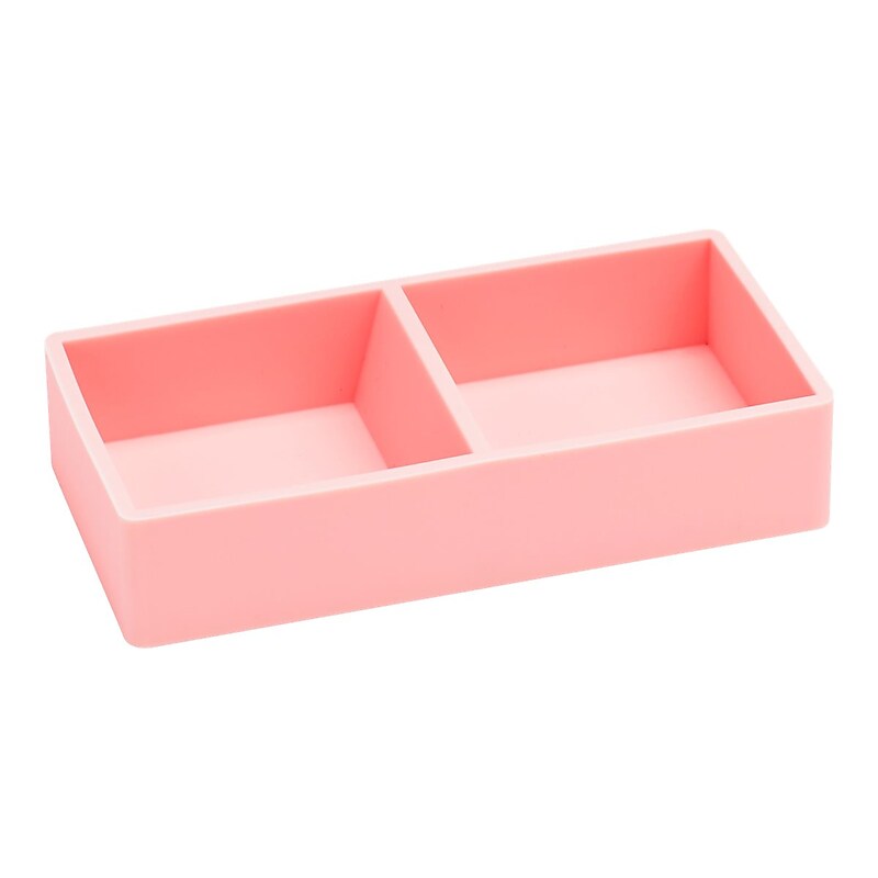 Poppin This and That 2-Compartment Silicone Tray, Blush (104431) image 1