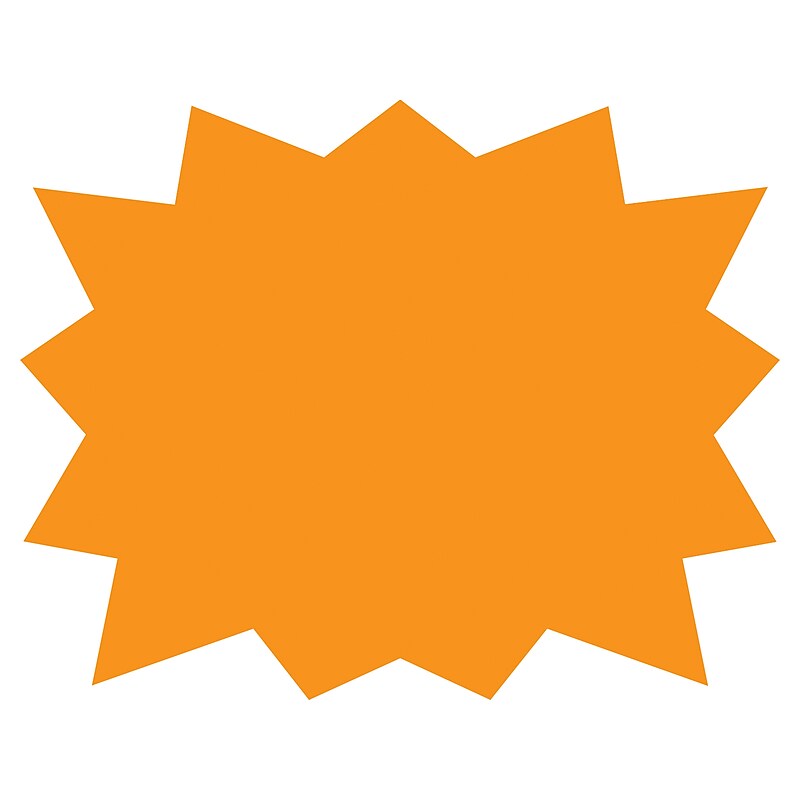 Cosco Blank Outdoor Floor Sign, 19" x 15", Orange (098423) image 1