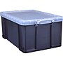 Really Useful Box 67.63 Qt. Lift Off Lid Storage Bin, Transparent Smoke (64TSMK)~#|#~sp59055915_sc7