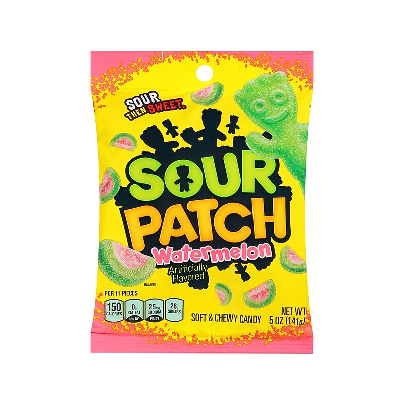 Sour Patch Kids Watermelon Gummy Candy, 5 oz (SOURW12) image 1