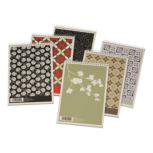 TOPS Steno Pad, 6" x 9", Gregg Ruled, Assorted Colors, 80 Sheets/Pad