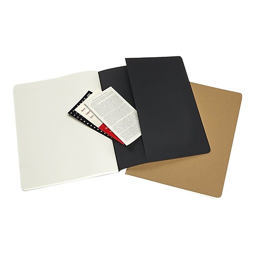 Moleskine Subject Cahier Subject Notebooks, 7.5" x 9.75", Wide Ruled