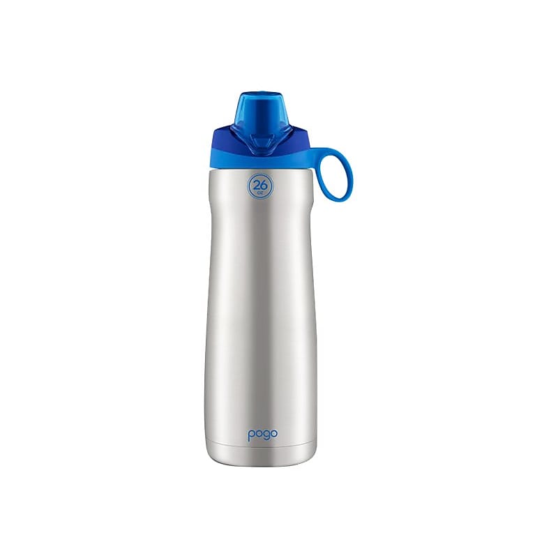 POGO GEAR Stainless Steel Vacuum Insulated Water Bottle, 26 oz., Blue (424-0436-021-6) image 1