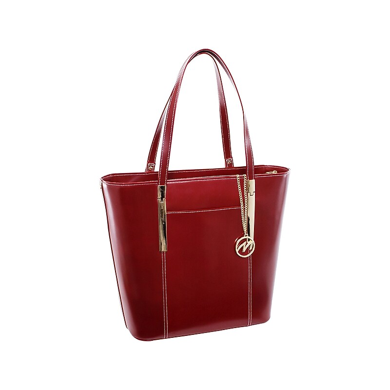McKlein Deva Genuine Leather Tote Bag, Red (97736) image 1