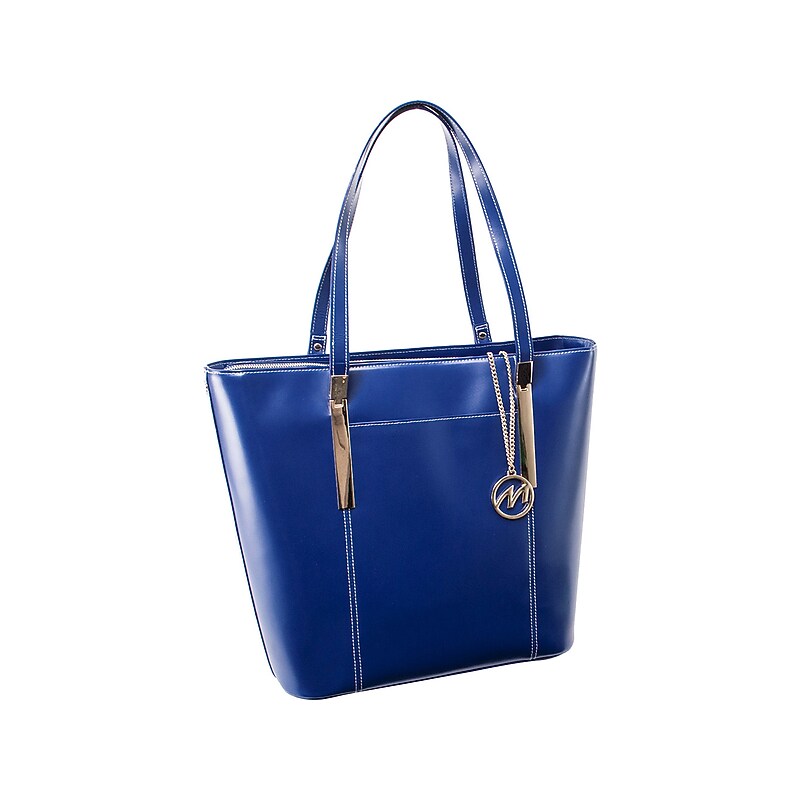 McKlein Deva Genuine Leather Tote Bag, Navy (97737) image 1