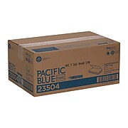 Georgia-Pacific Blue Basic Recycled Single-Fold Paper Towel by GP PRO, 1-Ply, Brown, 250 Towels/Pack, 16 Packs/Carton (23504)