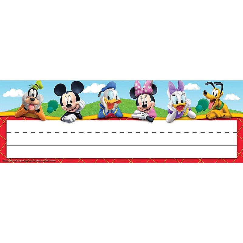 Eureka Mickey Mouse Clubhouse® Self-Adhesive Name Plates, 6 Packs, 36/Pack (EU-833003) image 1