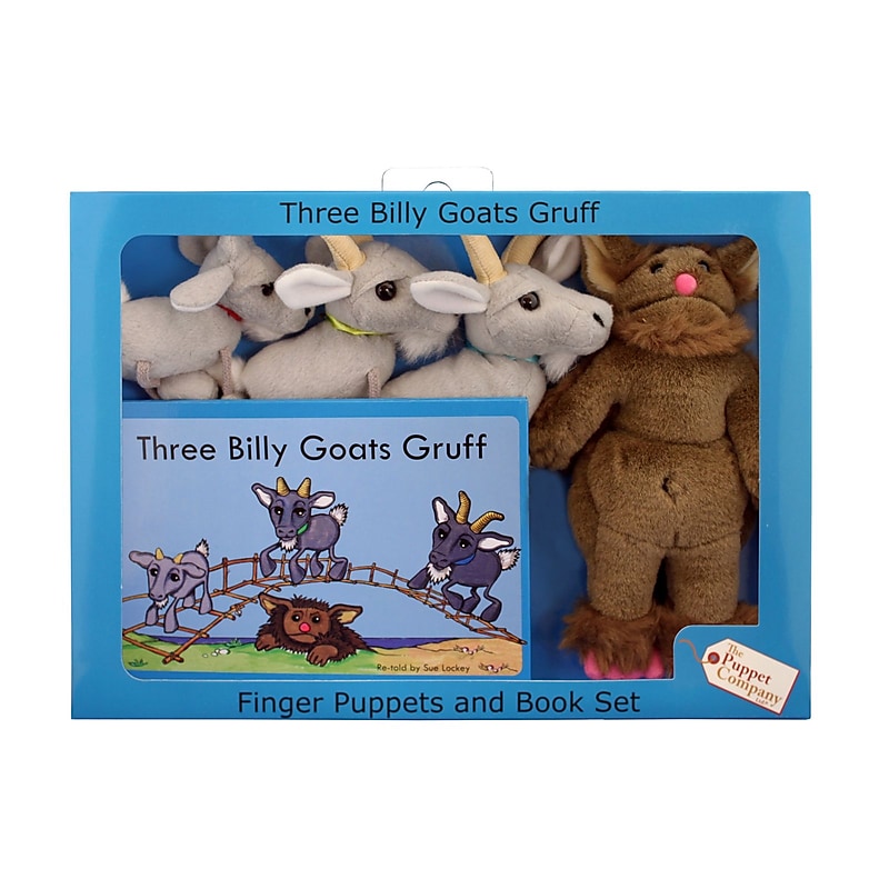 The Puppet Company, Traditional Story Sets Three Billy Goats Gruff, 13.5" x 9.5", 5/set (PUC007908) image 1