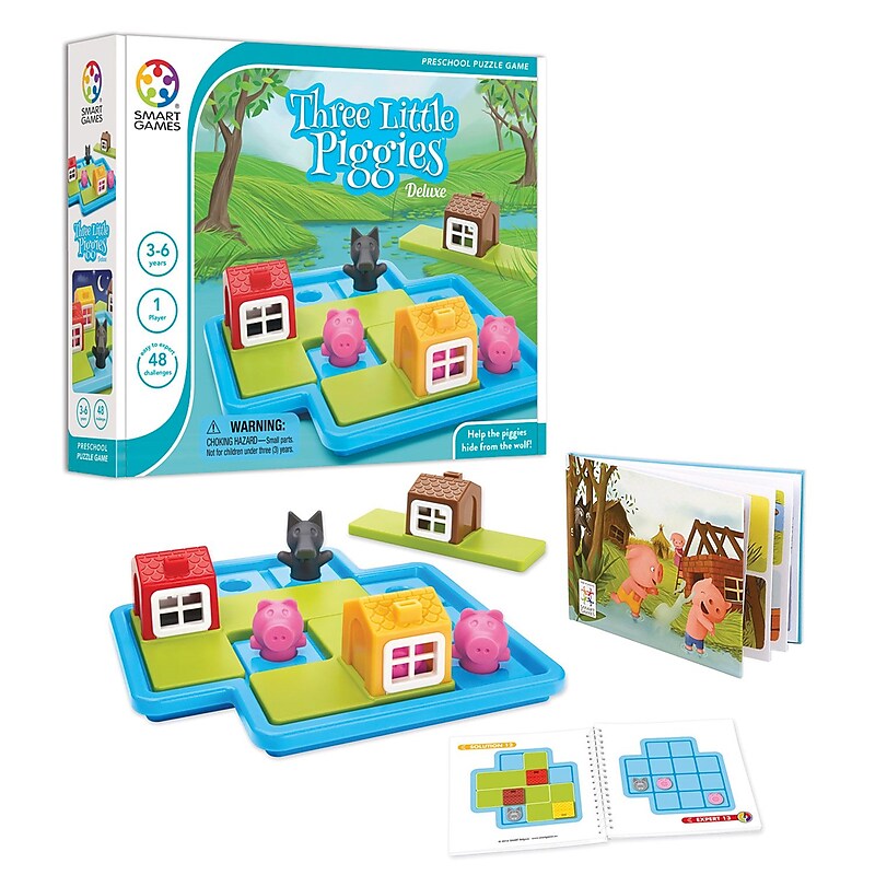 Smart Toys and Games, Three Little Piggies Deluxe, Big Puzzle Pieces (SG-023US) image 1