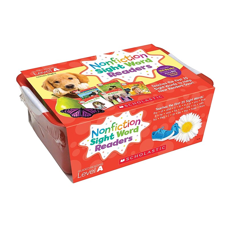 Scholastic Nonfiction Sight Word Readers LVL A Classroom Tub, Grades PrK-1, 151/set (SC-584285) image 1