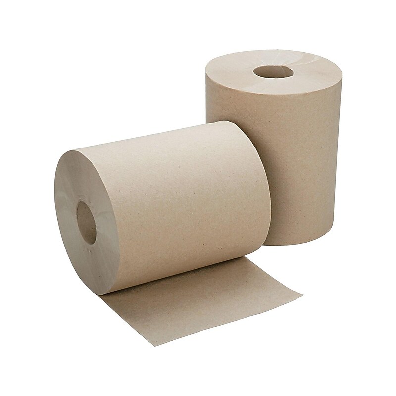 AbilityOne SKILCRAFT Continuous Recycled Hardwound Paper Towels, 1-ply, 12 Rolls/Carton (NSN5915146) image 1