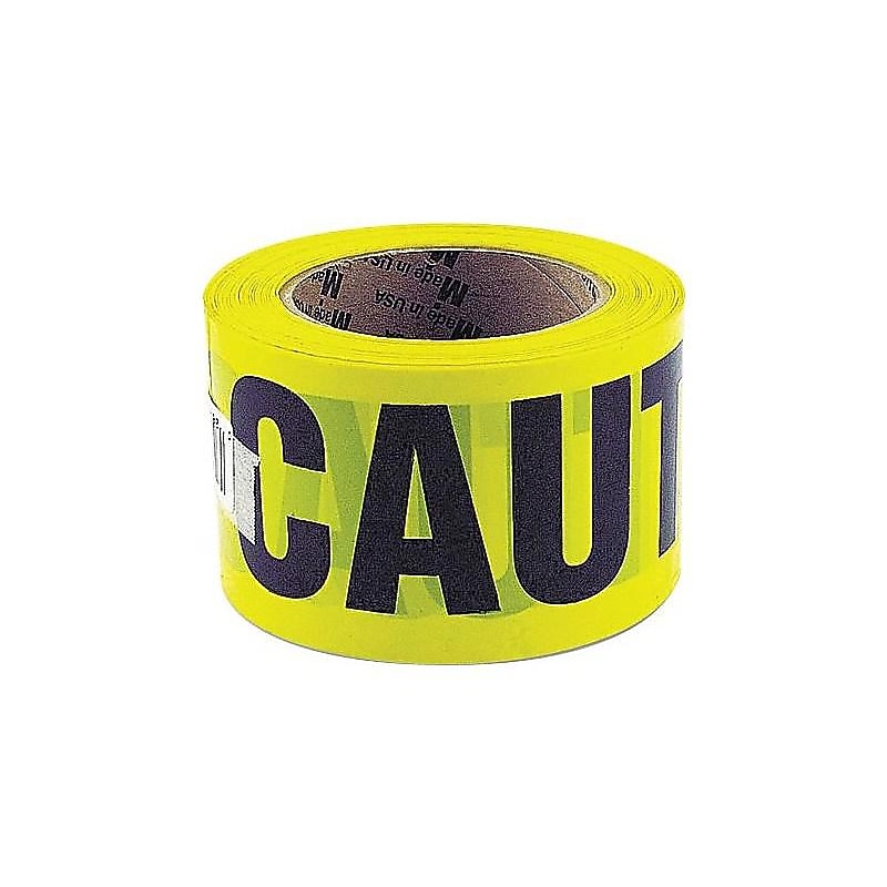 Great Neck Caution Tape, 3" x 166.67 yds., Yellow (10379) image 1