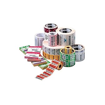 Zebra Technologies Z-Ultimate 3000T Thermal Transfer Labels, 1.25" x 2", Pearl White, 2070/Roll, 8 Rolls/Pack (18940)