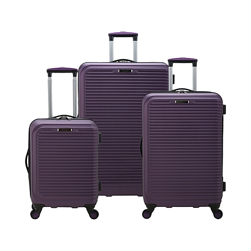 Traveler's Choice Elite Plastic 3-Piece Luggage Set, Purple (EL09110L ...