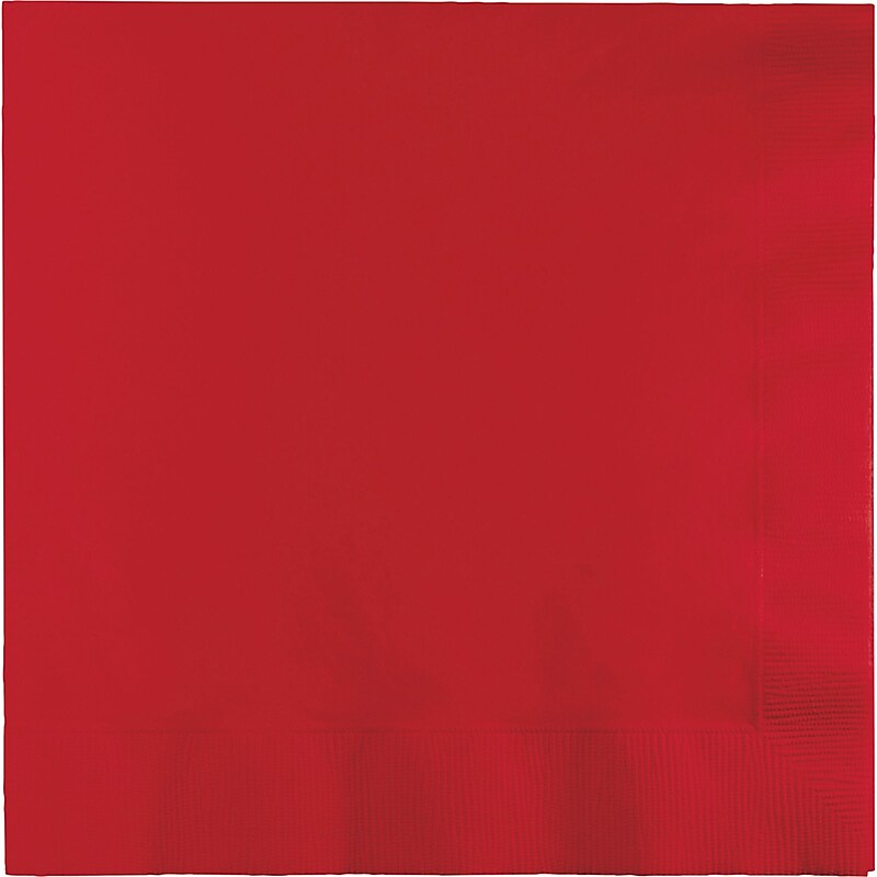 Creative Converting Classic Red Dinner Napkins 3 ply, 75 Count (DTC591031BDNAP) image 1