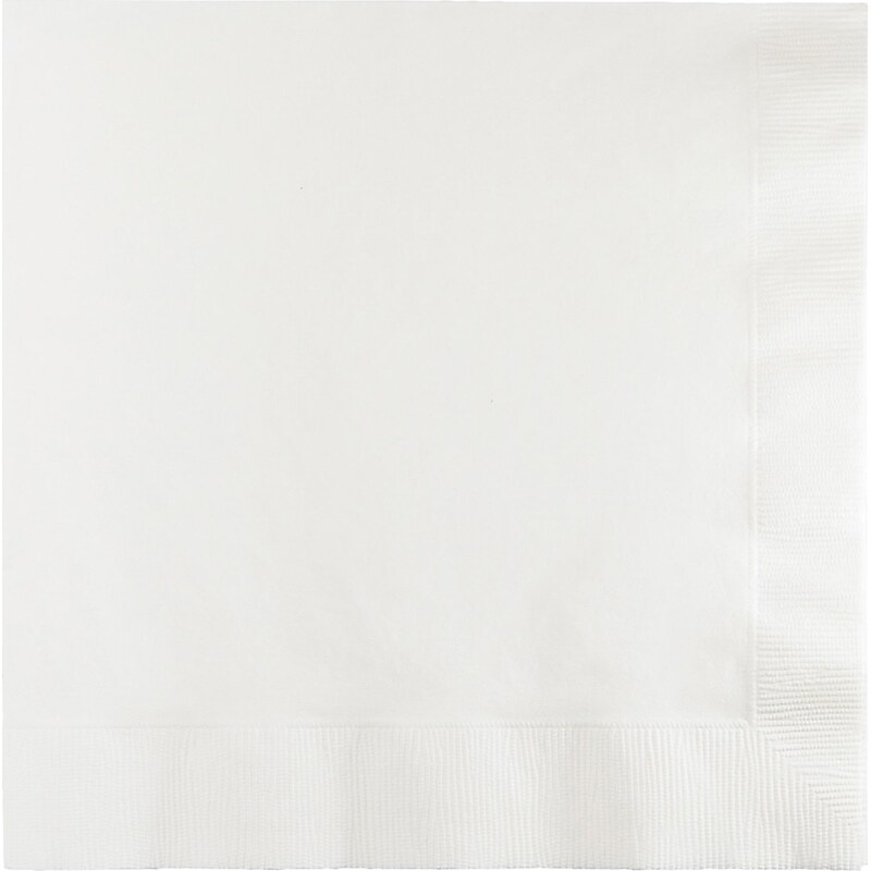 Creative Converting White Dinner Napkins 3 ply, 75 Count (DTC59000BDNAP) image 1