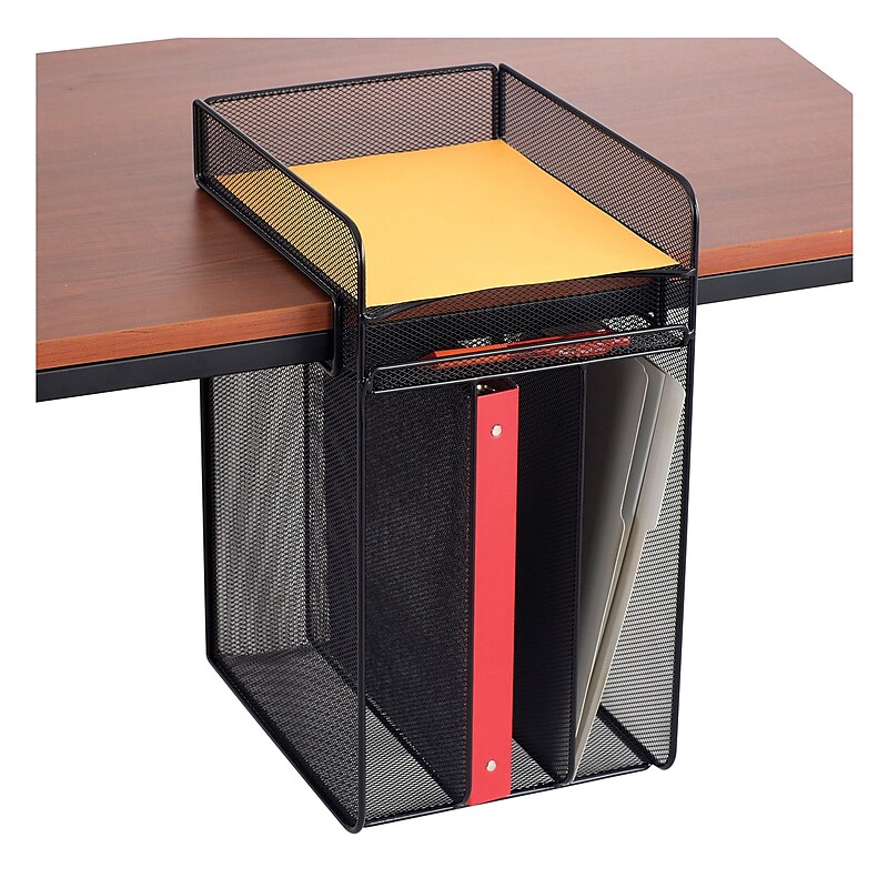 Safco Onyx Horizontal Hanging Storage, Black (3241BL) image 1