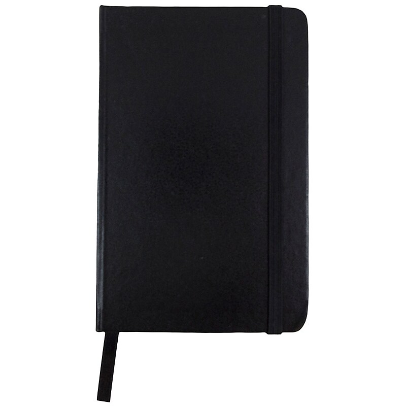 JAM Paper Pocket Notebook, 3.75" x 5.625", Narrow Ruled, 100 Sheets, Black (340526602) image 1