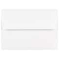 JAM Paper Gummed A7 Invitation Envelopes, 7 1/4" x 5 1/4", Regular White, 100/Pack (73767C)
