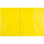JAM Paper POP 2-Pocket Plastic Folders with Fastener, Yellow, 96/Pack (382ECYE)~#|#~sp59510403_sc7