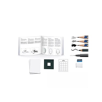 Faber-Castell Creative Studio Getting Started Classic Drawing Kit, Gray, 30 Pieces (FC800052T)