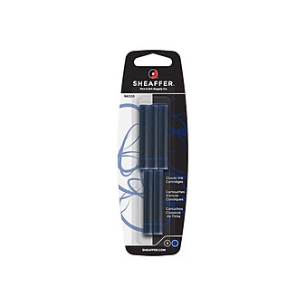 Sheaffer Skrip Fountain Cartridge Pen Refill, Deluxe Blue Ink, 5/Pack (96320)