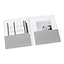 Poppin 2-Pocket Portfolio Folder, Blush/Light Gray (105225)~#|#~sp59579396_sc7
