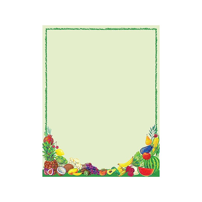 Great Papers! Healthy Eats Everyday Letterhead, Multicolor, 80/Pack (2019044) image 1