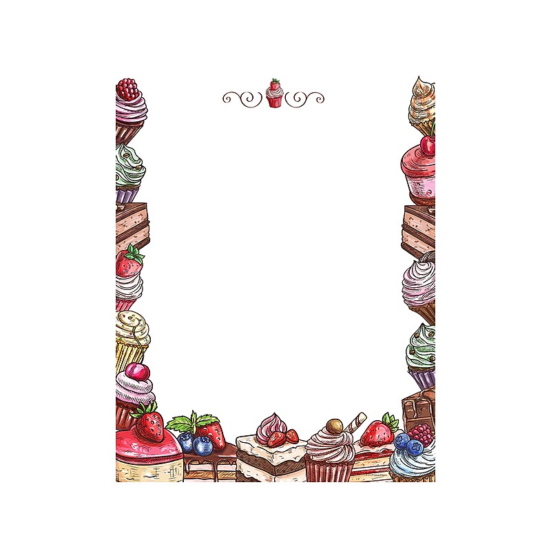 Great Papers! Indulgence Everyday Letterhead, Multicolor, 80/Pack (2019047) image 1