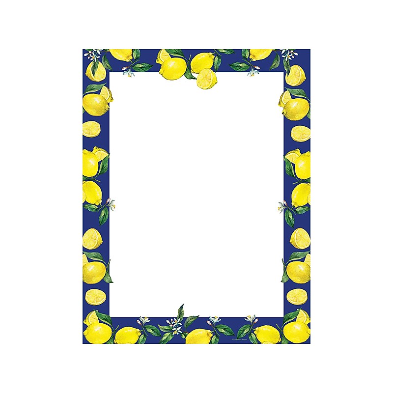 Great Papers! Lemon Drop Everyday Letterhead, Multicolor, 80/Pack (2019042) image 1