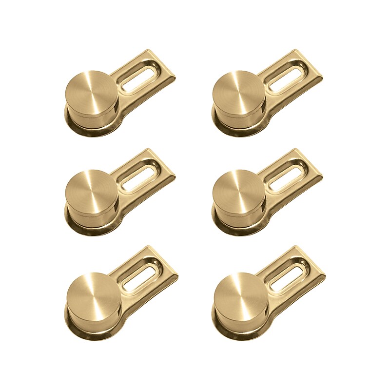 MooreCo Visionary Dry Erase Mount, Brass, 6/Set (B574V6) image 1