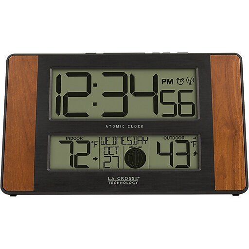 La Crosse Technology Wall/Table Clock, 6.61" x 11.1" x 1.14" (513