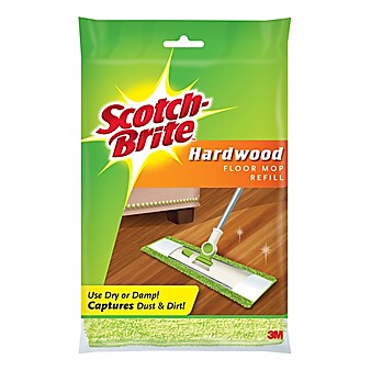 Scotch-Brite™ Microfiber Hardwood Floor Mop Refill, Green, 1/Pack (M-005-R)