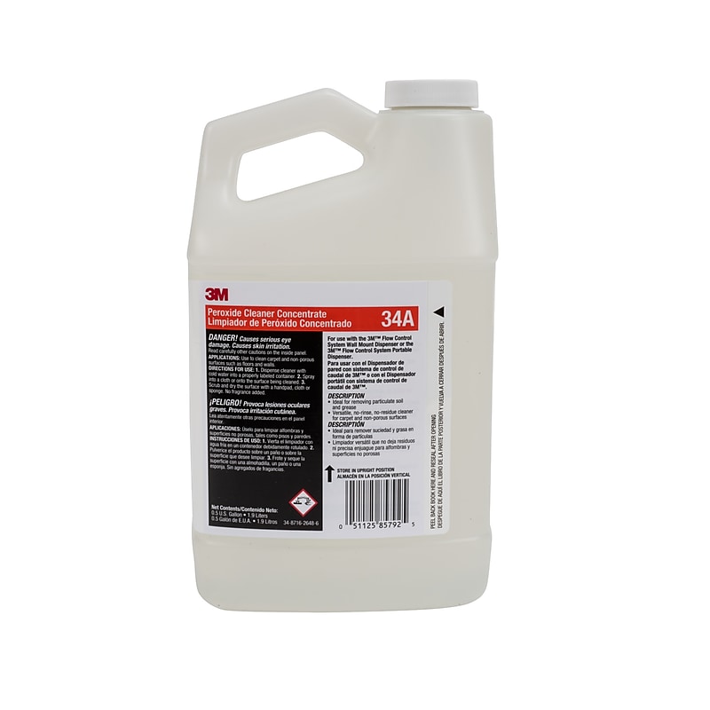 3M Peroxide Cleaner Concentrate, 0.5 Gallon, 4/Case (34A) image 1