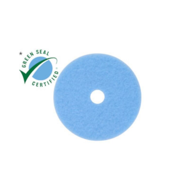 3M Burnish Floor Pad, Sky Blue, 5/Carton (3050) image 1