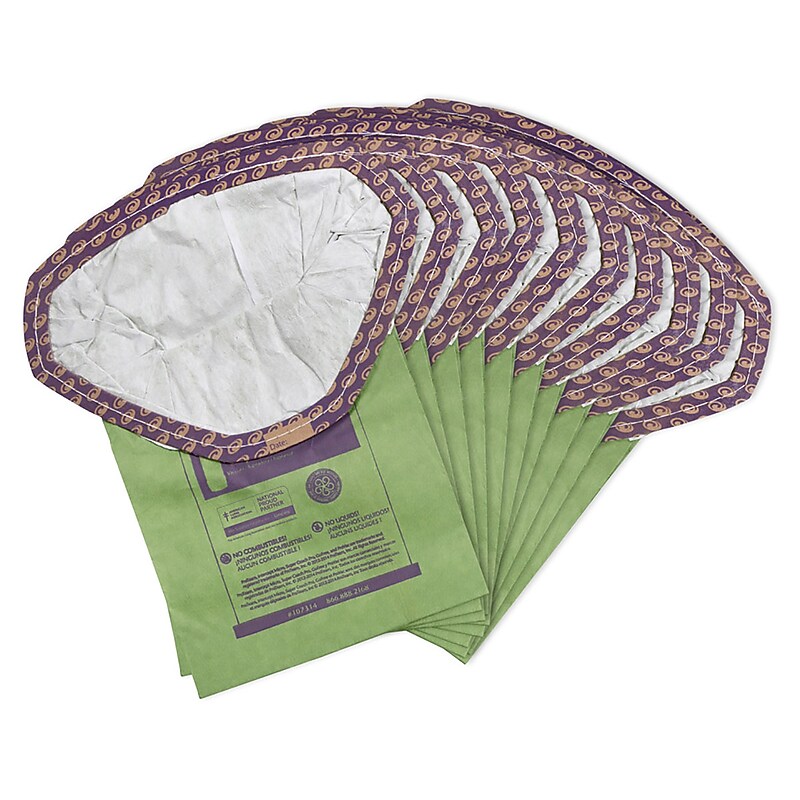 ProTeam Intercept Micro Filter Bags, Green/Purple, 10/Pk (107314) image 1